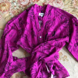 Heinui Tie Top in Tarot Print